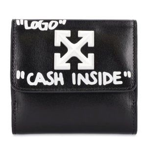 HOST  PICK     Off White Jitney French black leather wallet